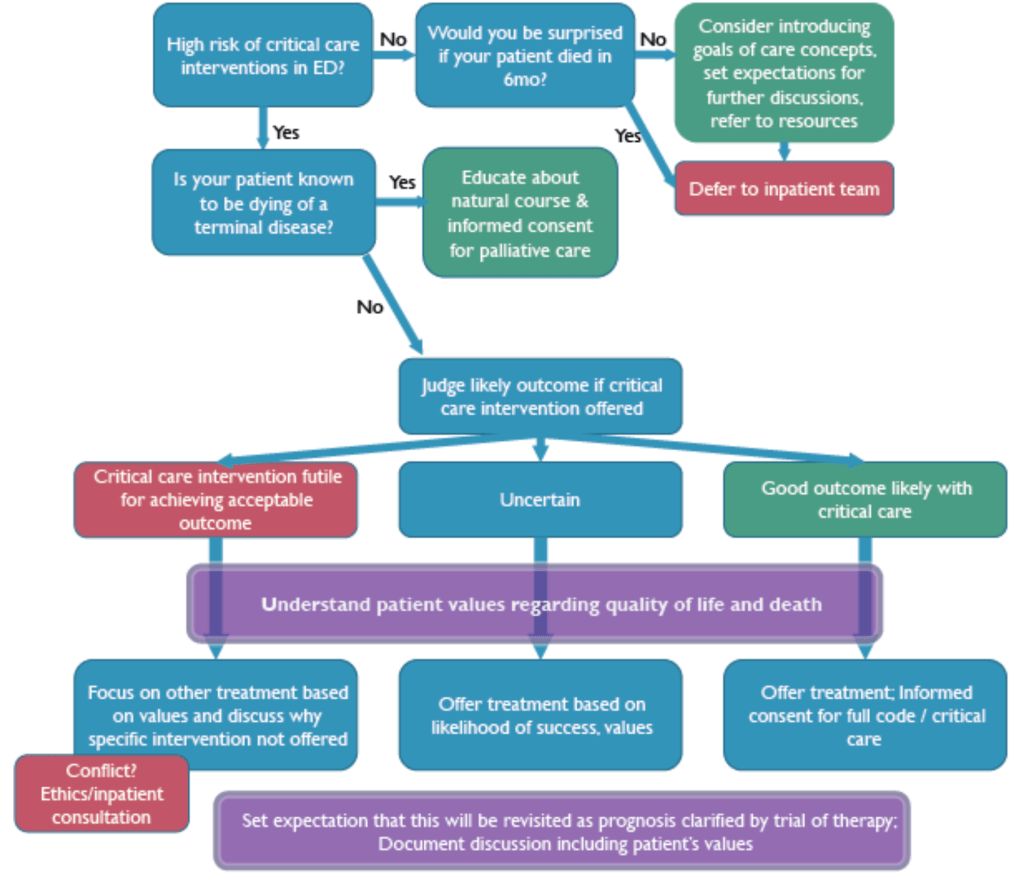 Goals of Care Flowchart